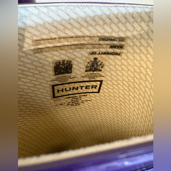 Hunter Tall Rain Boots Purple Gloss – Size 9 EUC - Picture 10 of 10